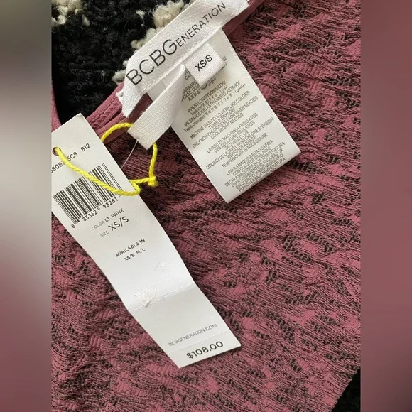 NWT Y2K BCBGeneration Stretchy V-Neck Bodycon Dress XS/S - Picture 3 of 5